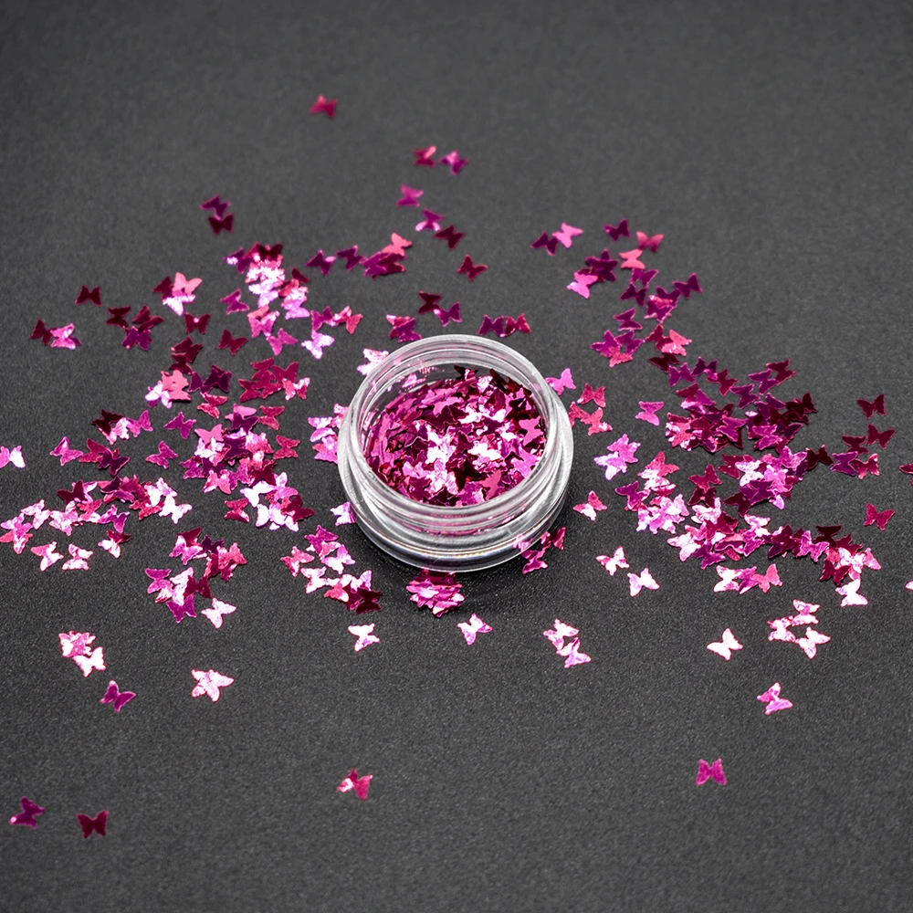 
Wholesale bulk Art DIY butterfly shaped glitter Party decoration nail art glitter 