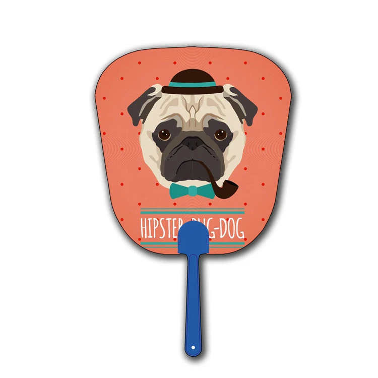 Zebulun Promotional Product PP 3D Lenticular Effect Plastic Hand Fan