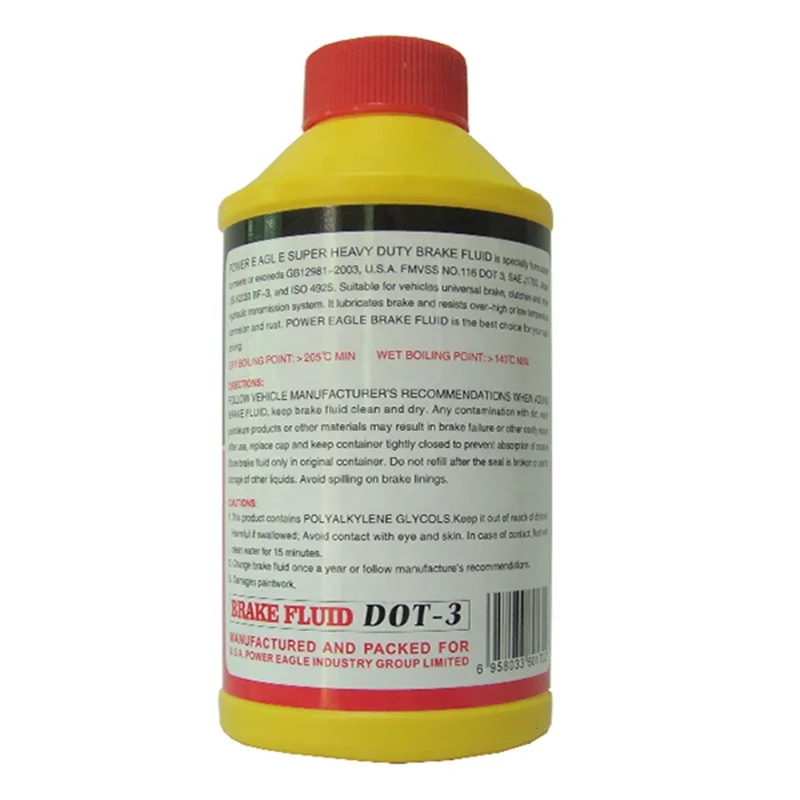 250ml/500ml Iron Can Heavy Duty hydraulic brake fluid dot3 for car brake system