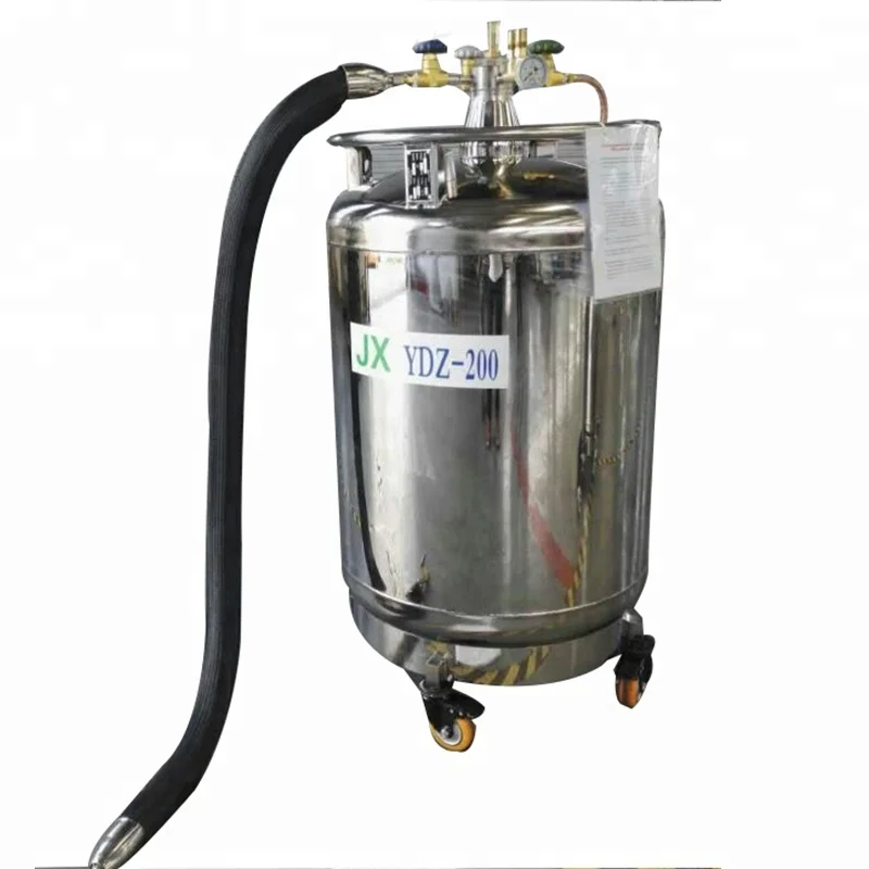 200L Cryogenic Liquid Nitrogen Container Automatic Pressurized Liquid Nitrogen Backup System Tank