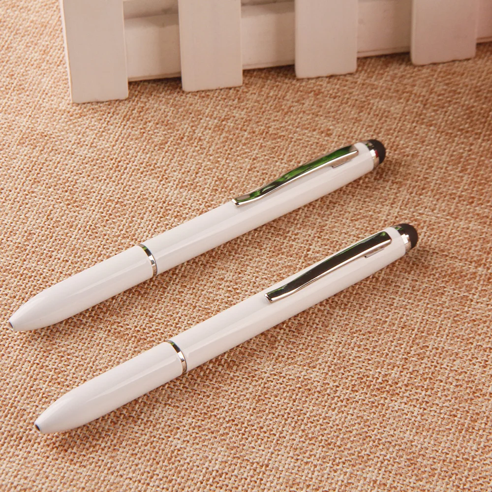 Unique promotional branded touch screen pen custom logo white stylus pen