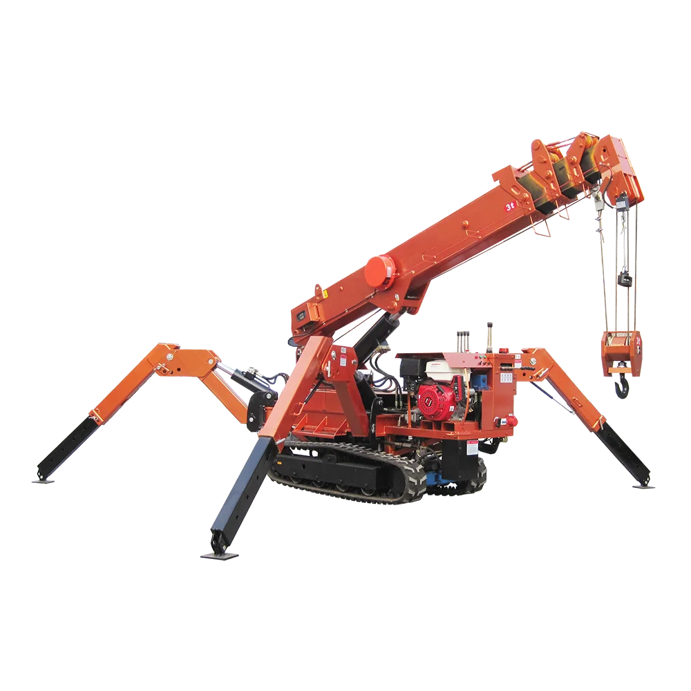 China 3000kg Electric Mini Mobile Spider Crane For Narrow Working Space