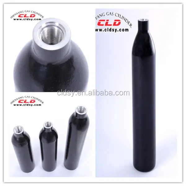 aluminum gas cylinder, Air cylinder, CO2 tank, paintball gun cylinder, paintbal valve, high pressure