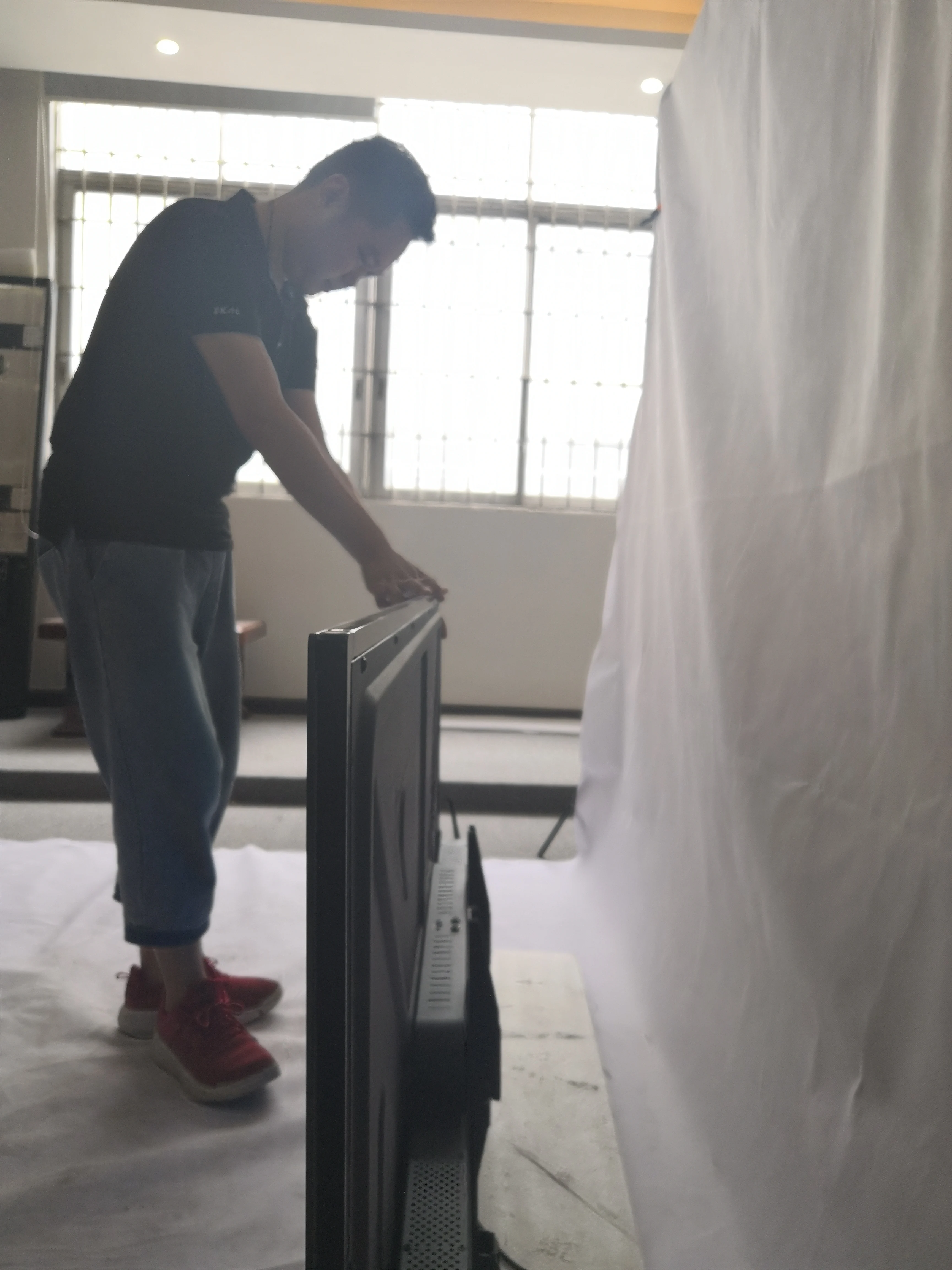 
EKAA 65 inch all in one LCD IR touch screen pc Portable interactive flat Smart Whiteboard display for education 