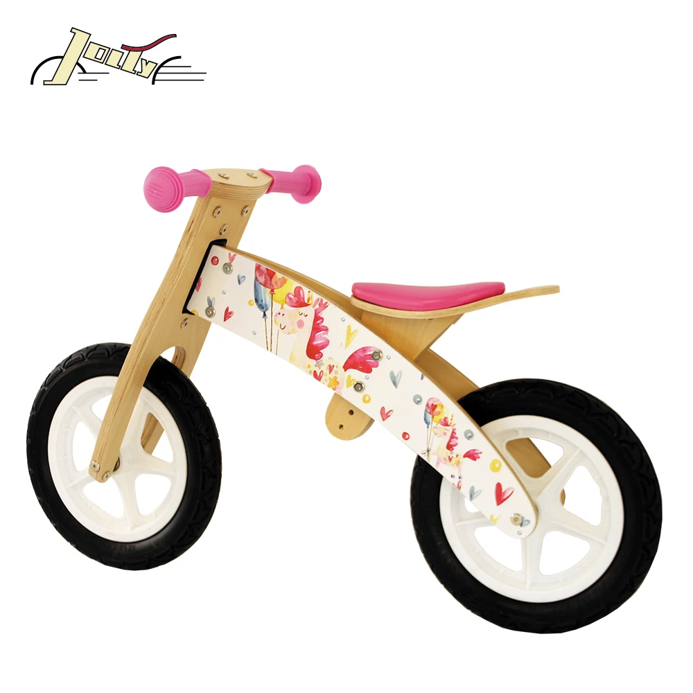 
Wooden Balance Mini Bicycle Wooden Toys Princess Children Bike 