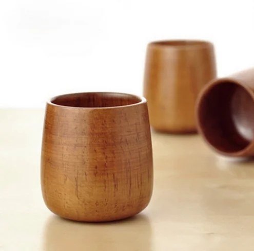 
 Деревянная чашка ручной работы для чая/пива, японская деревянная чашка, кружка с деревянной ручкой, чашка  