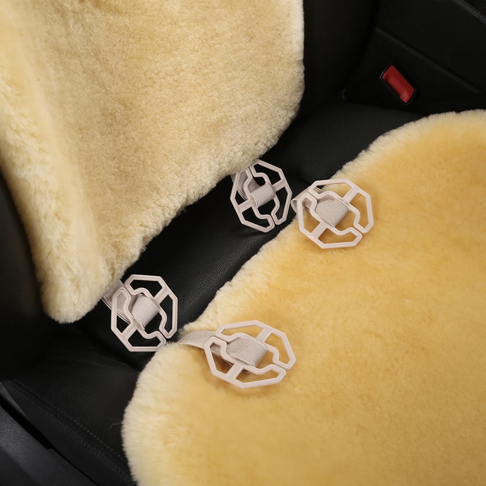 Natural fur seat cover for car by Australia Sheepskin