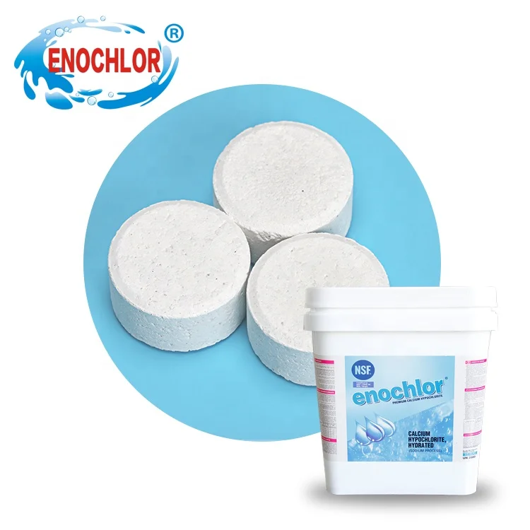 Таблетки хлора для бассейна гипохлорит кальция 75% очистки воды
