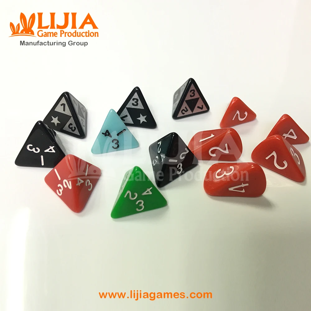 High quality durable customized engraving game plastic wooden polyhedral granite custom dices