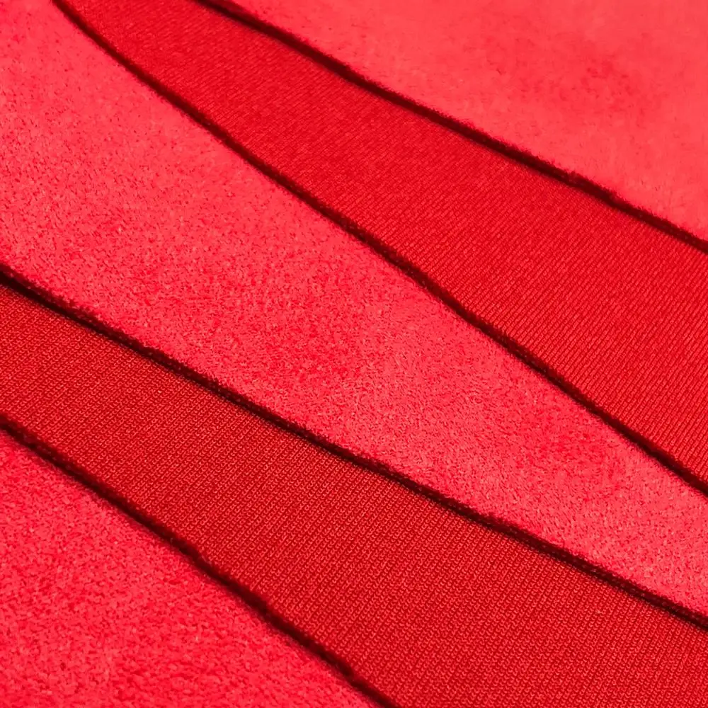 2023 High Quality Fashion Design 100% Polyester Knit Faux Suede Scuba 320gsm 330gsm Price Per Meter for Fashion Apparel Fabrics