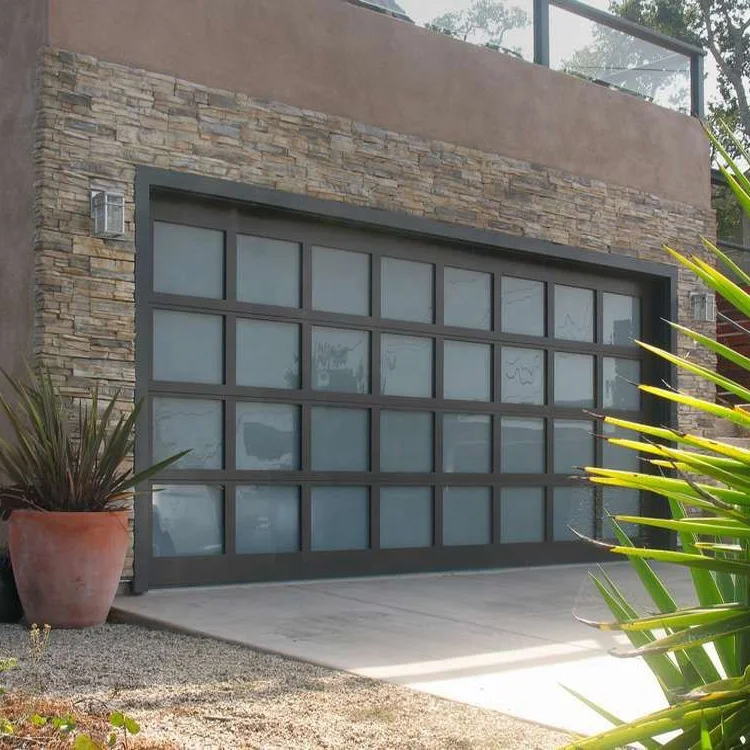 Automatic guardian sliding 16x7 glass garage door prices
