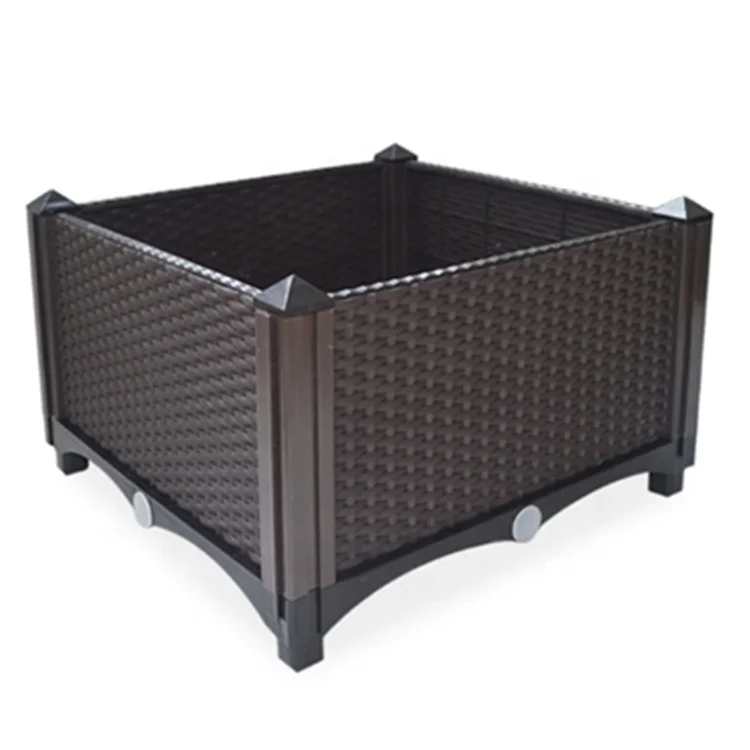Europe Style convenient Single box large rectangular plastic planter box for planting and gardening