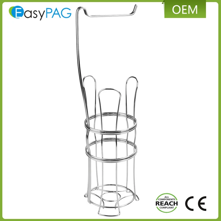 EasyPAG factory supply metal lacquer toilet paper holder stand