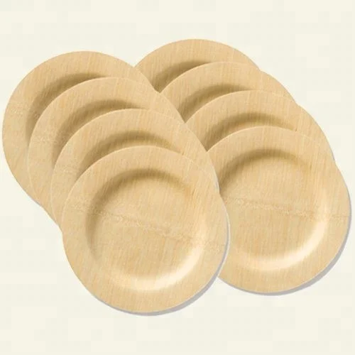 
Compostable Latest Biodegradable Disposable Square Round Wooden Bamboo Plates 