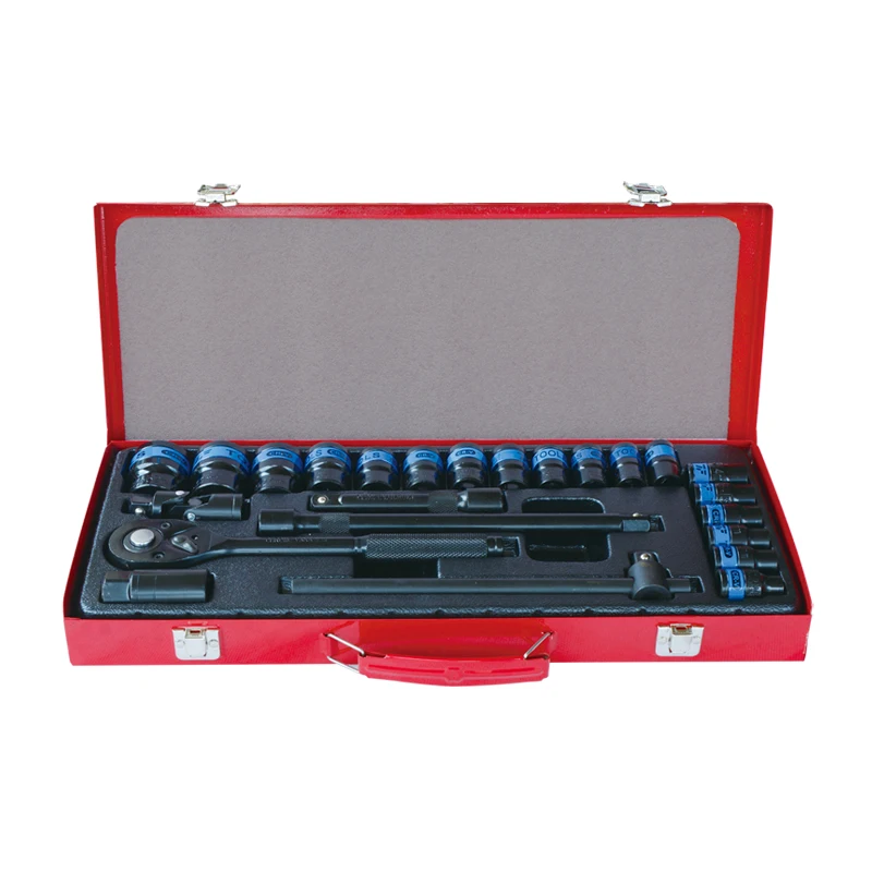
TF-7016 24PCS BLACK CHROMED RATCHET AND SOCKET SETS 