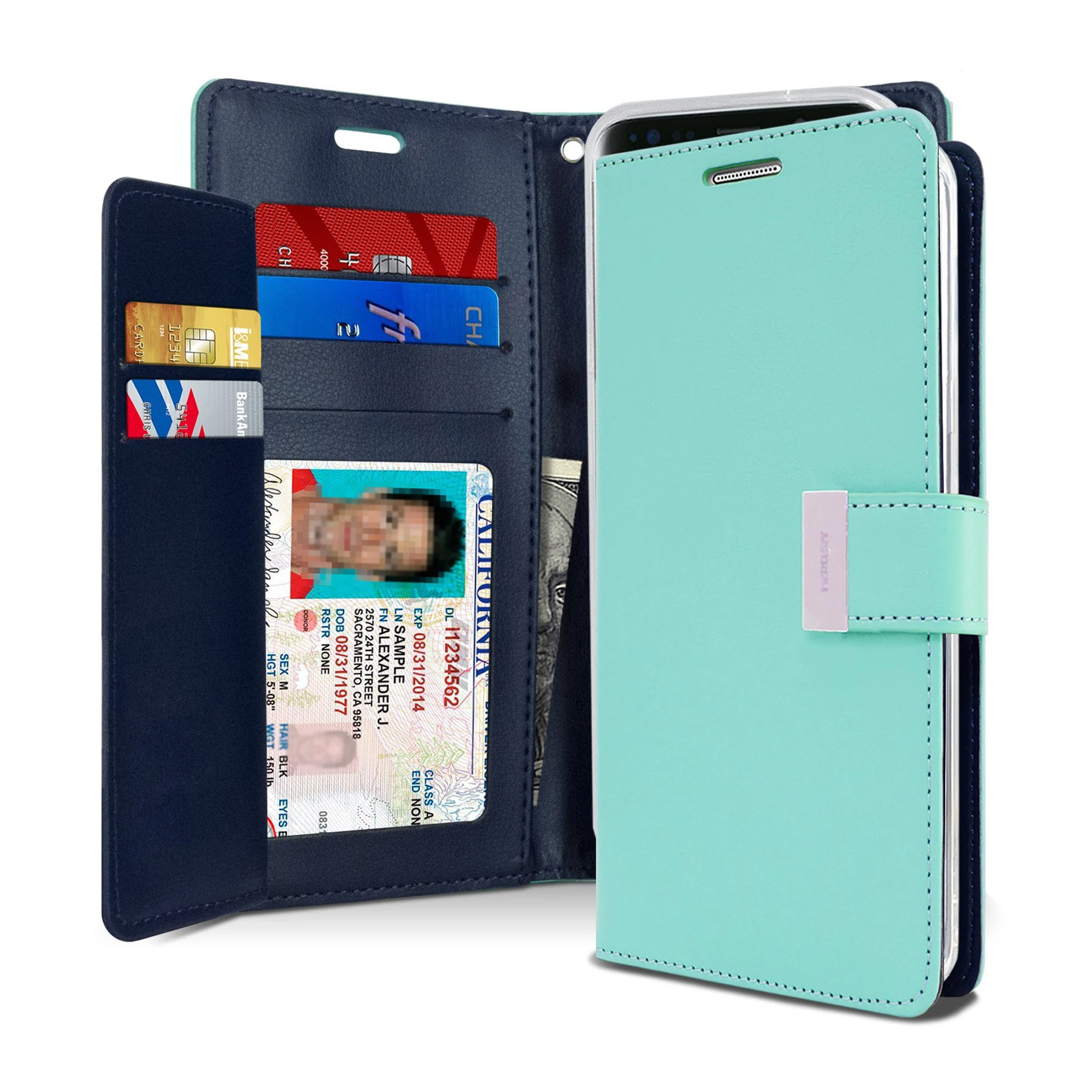  Кожаный чехол-кошелек GSCASE Rich Diary для Iphone 13 чехол Pro Max флип-чехол