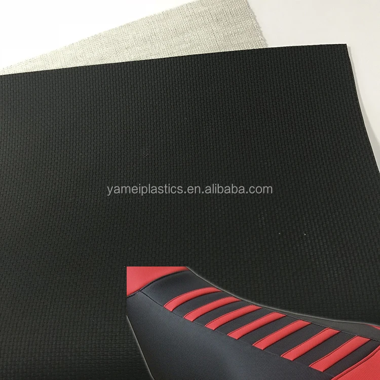 PVC leather vinyl fabric material for motocross and motorcycle seat cover