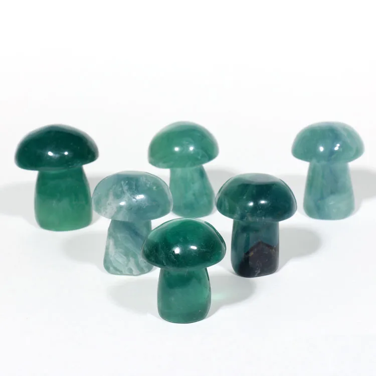 Wholesale Natural Lovely Fluorite Crystal Quartz Mushroom 1 pack contain 10 pieces