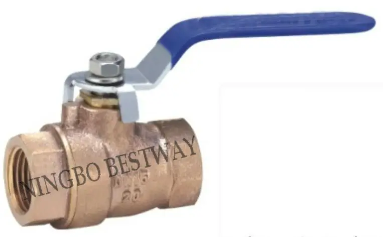 BWVA T Type L Type NPT Brass 3 Way Ball Valve