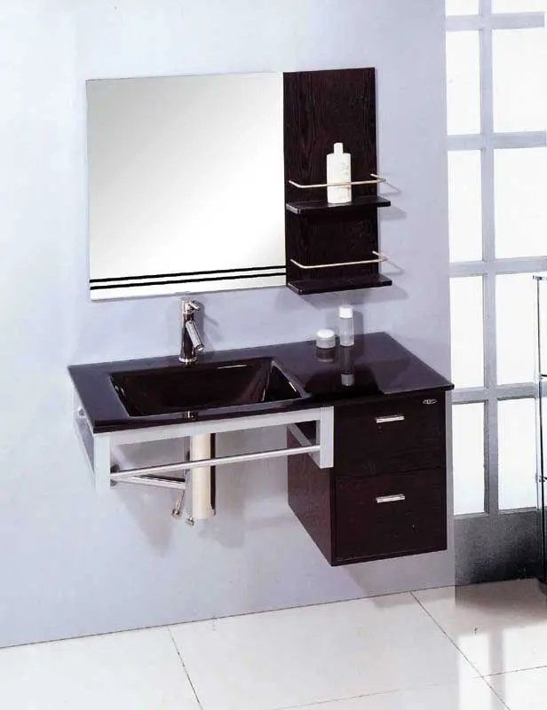 ENTOP Basin Set Colored Tempered Glass Stainless Steel Frame with 10-12 Mm Eco-friendly Graphic Design Modern Marble Single Hole