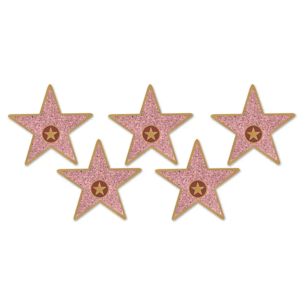 Removable (12 Pack) Personalize Your Own  Fame Decor Kit Hollywood Stars Sticker