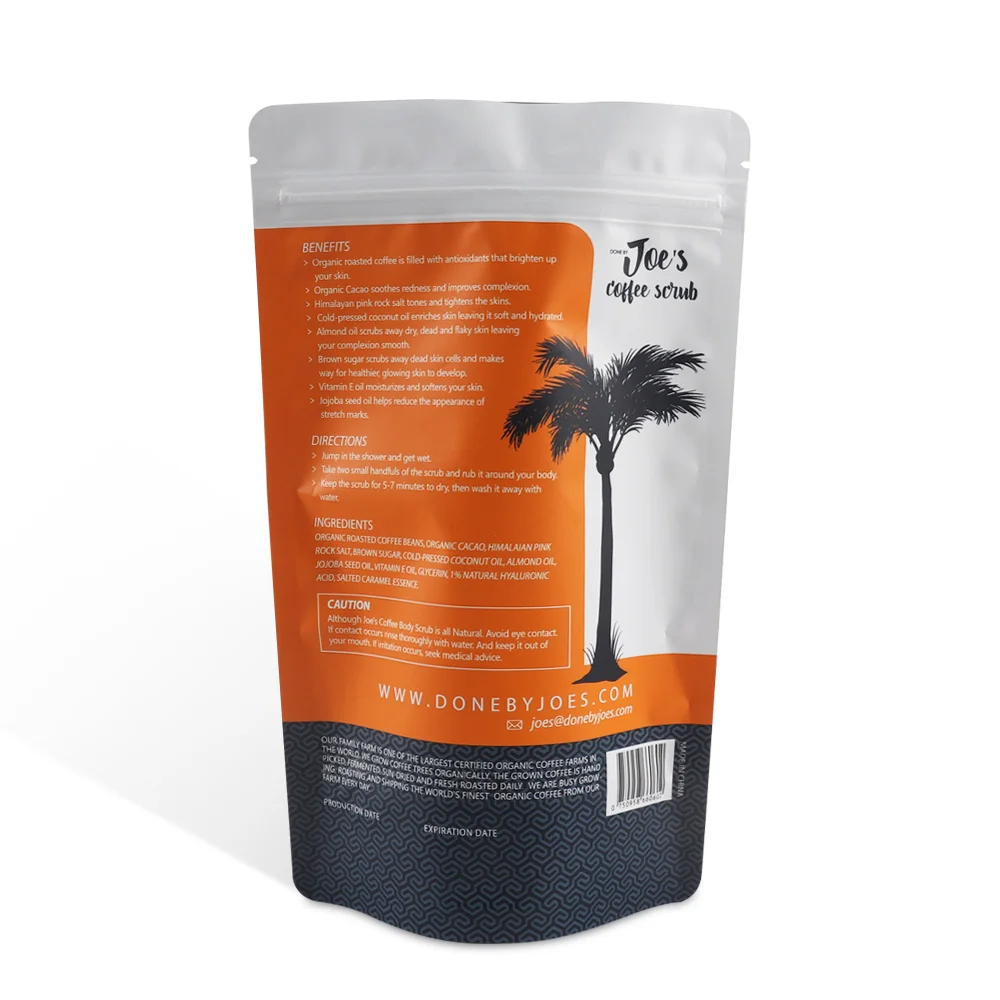 fashion luxury laminated aluminum foil sealable black silver zipper  lock pouch coffee beans stand up packaging bag