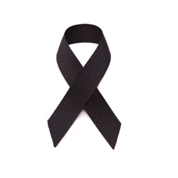 Custom Printed Personalized Funeral Ribbon with Pin