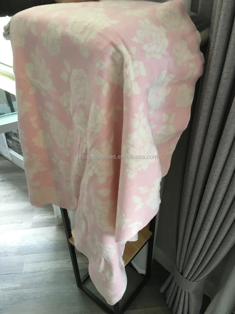 Recycled super soft baby 100%  merino wool blanket throw