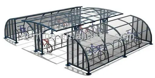 UV-coated solid polycarbonate sheet for bicycle shelter