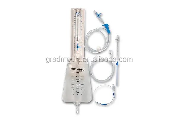 
Double Channel CSF Drainage F12 Catheter System 