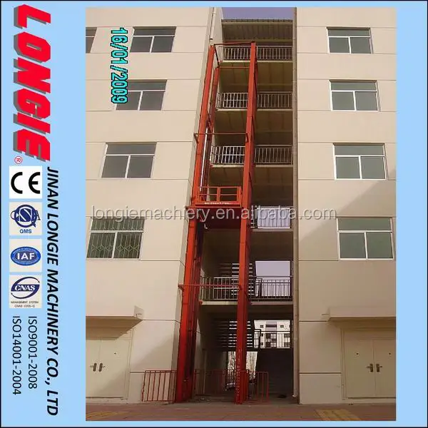 
2 floor hydraulic cargo lift / elevator LISJD2.0-4.5 