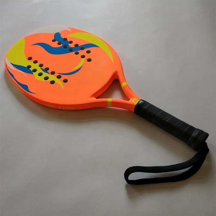 Custom carbon beach tennis rackets with 3k 12k and 18k woven