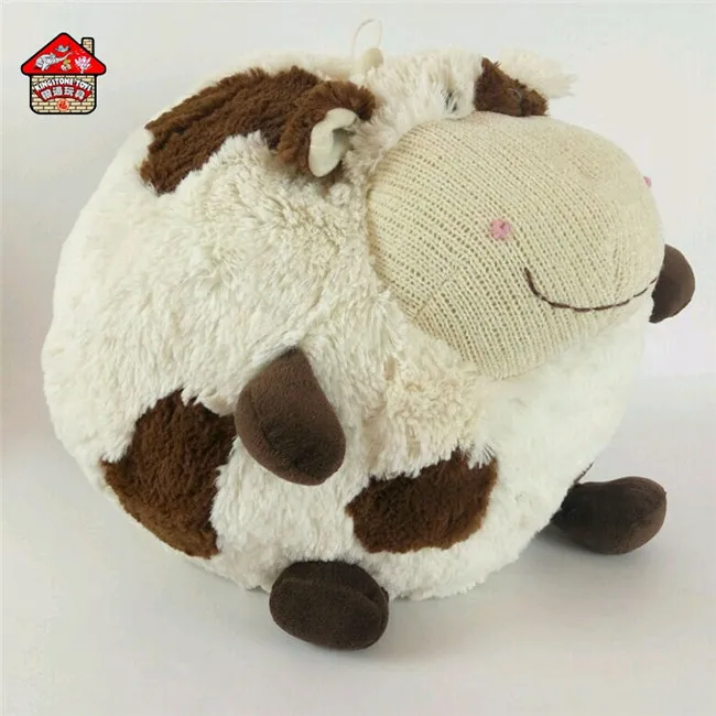 Soft PP cotton stuffed animal cow body pillows plush toy