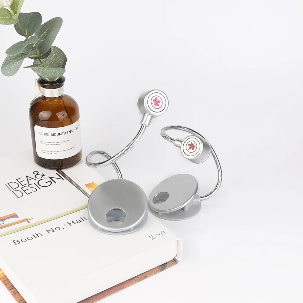 Гибкая лампа для чтения, рекламная мини-лампа с зажимом для путешествий