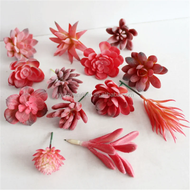 Factory mini fake plants plastic  artificial succulent plants for decoration
