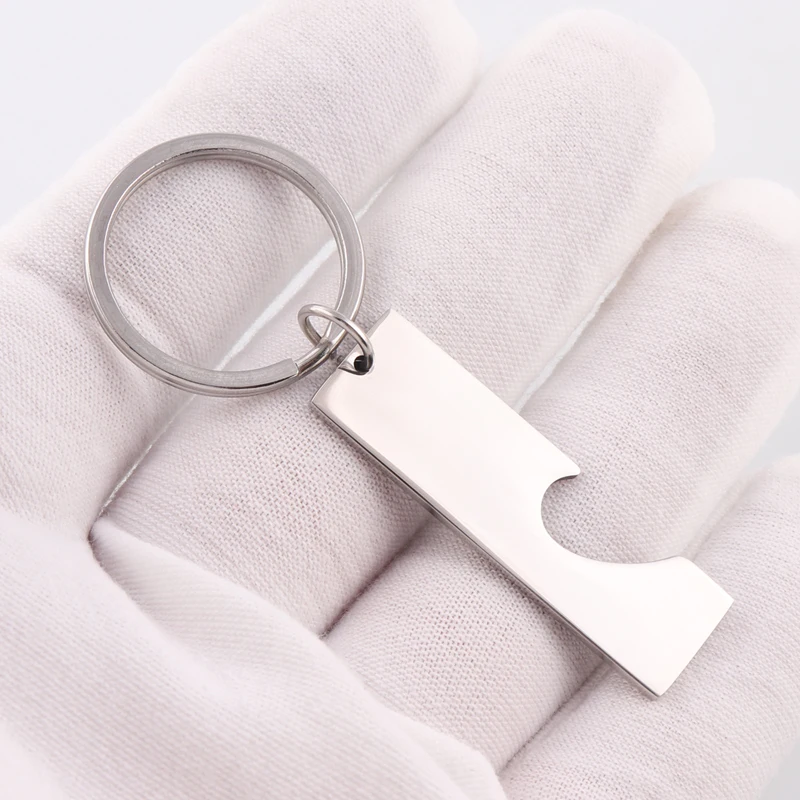 Personalized Chap Blank Stamping Stainless Steel Keychain
