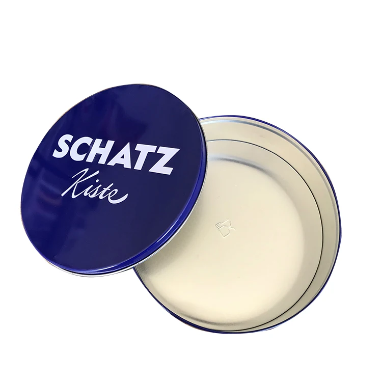 Top Quality round metal packaging cosmetic tin box for balm