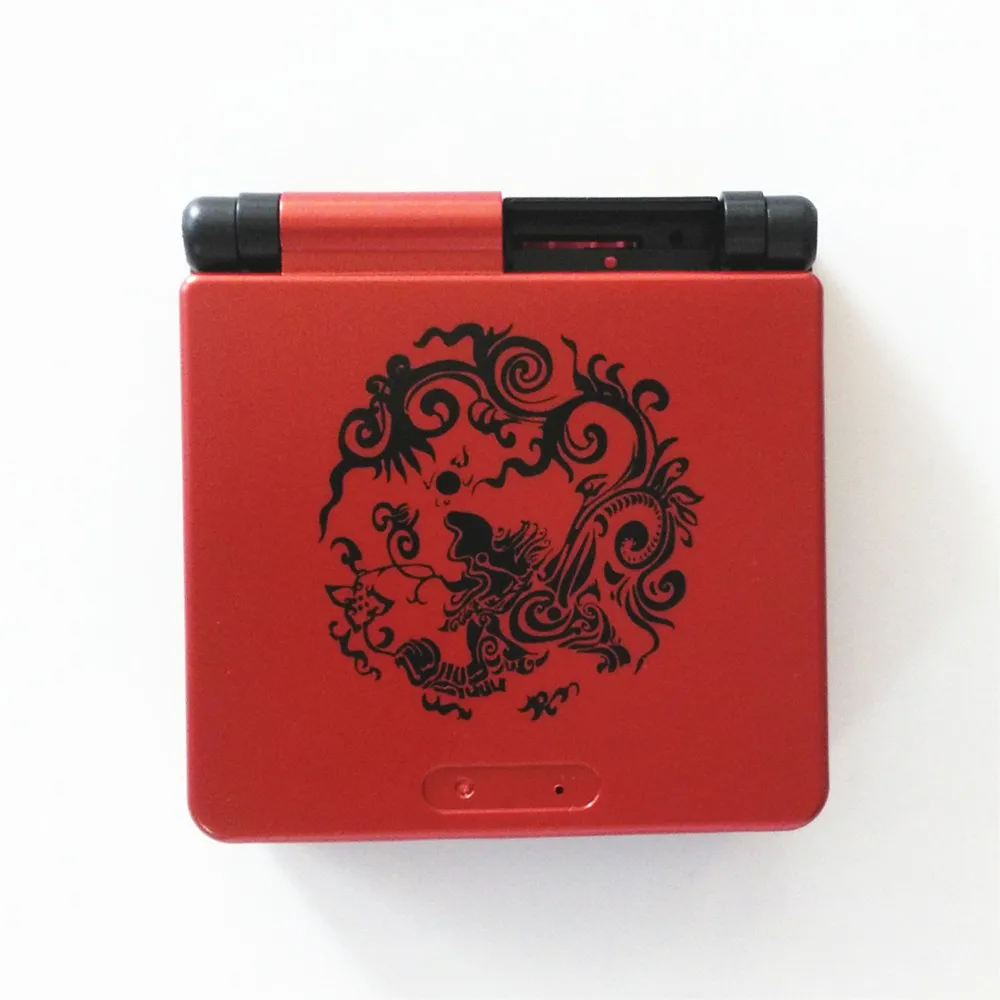 Редкий ограниченный выпуск китайский дракон Красный корпус чехол для Game Boy Advance GBA SP корпус пакет
