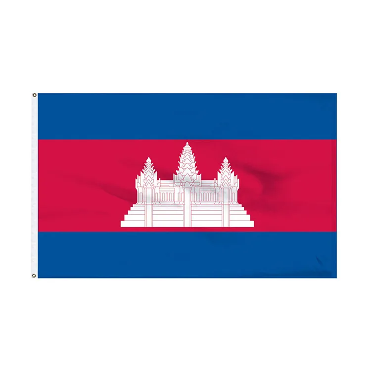 Full 3x5 Cambodia Flag Decoration Print, Celebration Custom Cambodia Flag