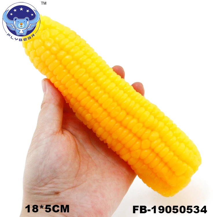 Flybear Tpr Novelty Squishy Corn Slow Rising Toy Cartoon Smiley Corn Squishy Scented Squeeze Toys squishy corn For Kids