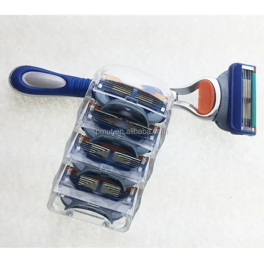  Бритвенные лезвия BL-LQ C3 новинка 2016 года 4 шт. 5 лезвий + 1 держатель для бритвы мужские бритвенные набор модной силы