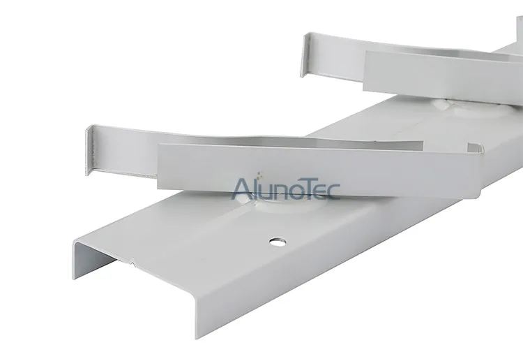 Alunotec SF-400 модель 6 дюймов на заколках 7 лезвий 1000 мм белого цвета алюминиевые жалюзи окна