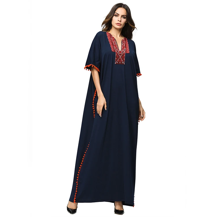 
Islamic clothing stylish long embroidery thailand maxi dress indonesia 