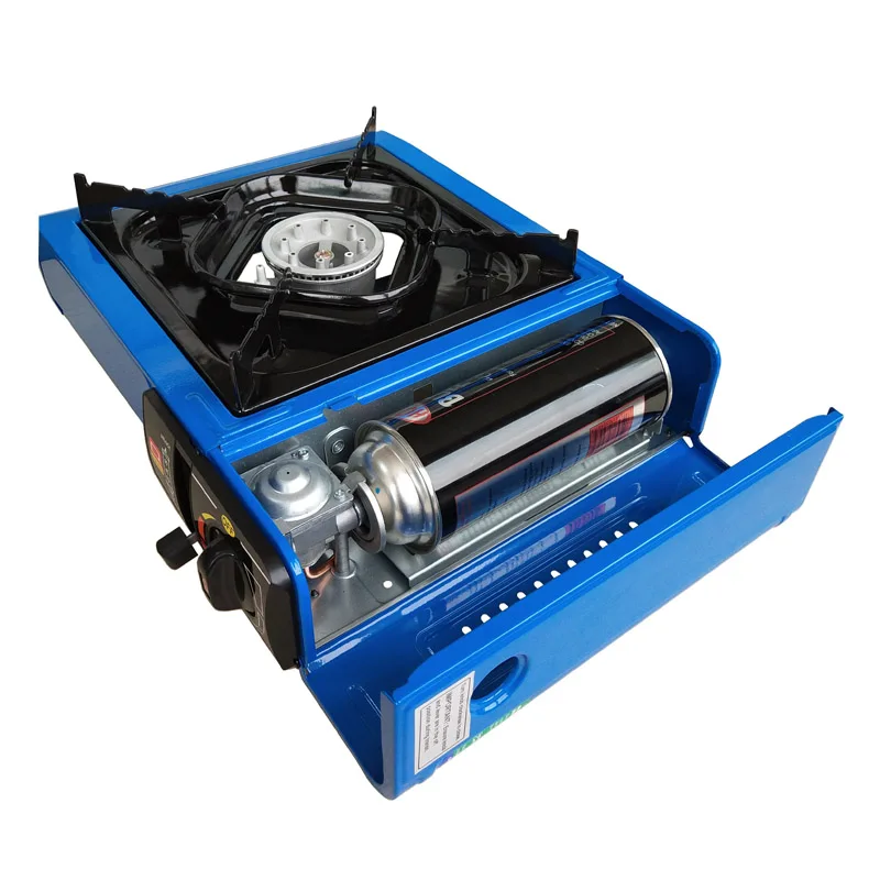 camping portable gas stove part with gas cylinder