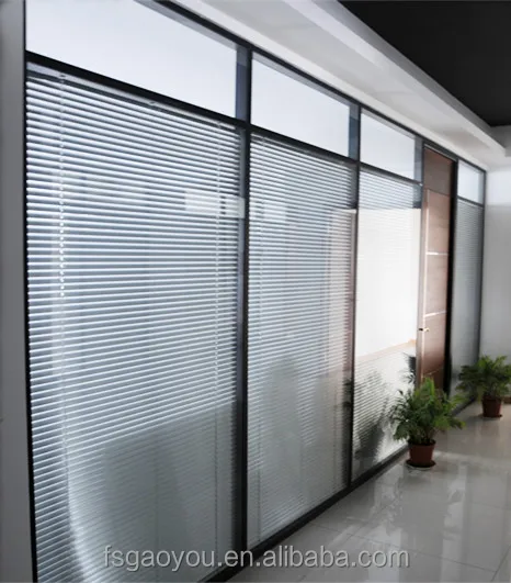 
 Алюминиевая рама, Офисная разборная перегородка, звукоизоляционная офисная стеклянная перегородка высокого качества  