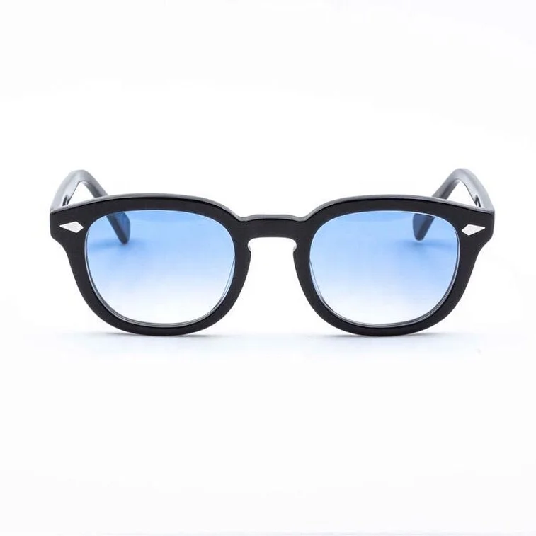 
ready stock vintage sunglasses for man woman fashion retro round acetate sunglasses high quality italy design custom logo 