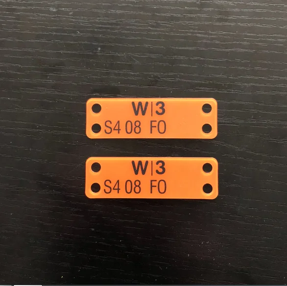 PVC wholesale custom printing cable label