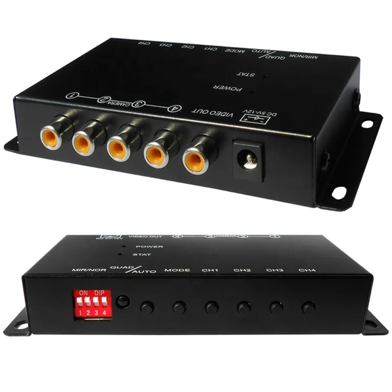 RCA Four Videos Recording Control Box Car 4-Way Video Quad Splitter