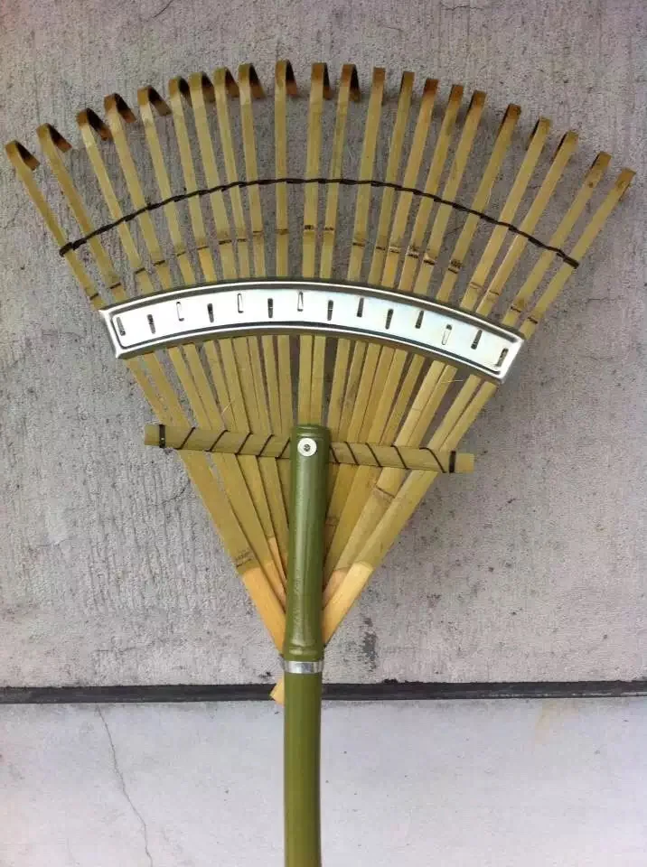Raw bamboo rake