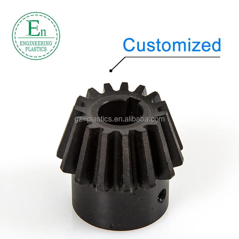 Customized helical plastic nylon spiral pinion bevel gears